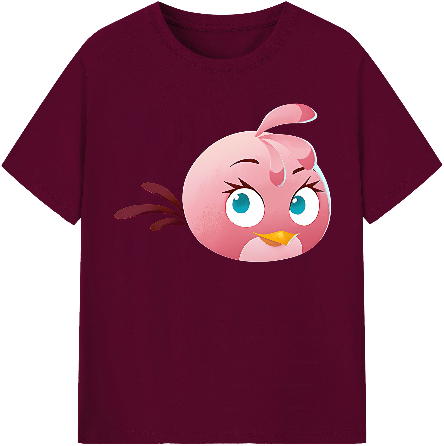（画像用） Angry Birds アングリーバード レディースカジュアルプリントTシャツ（綿100％）